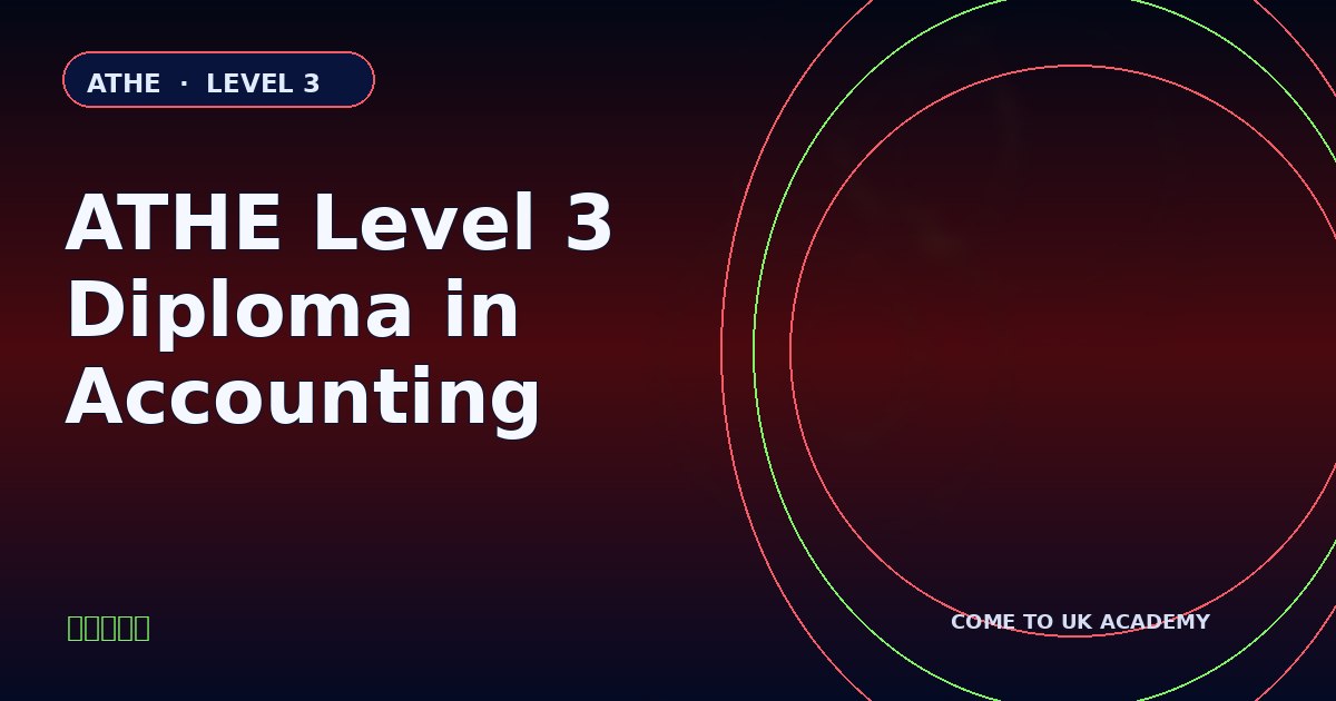 ATHE Level 3 Diploma in Accounting course illustration