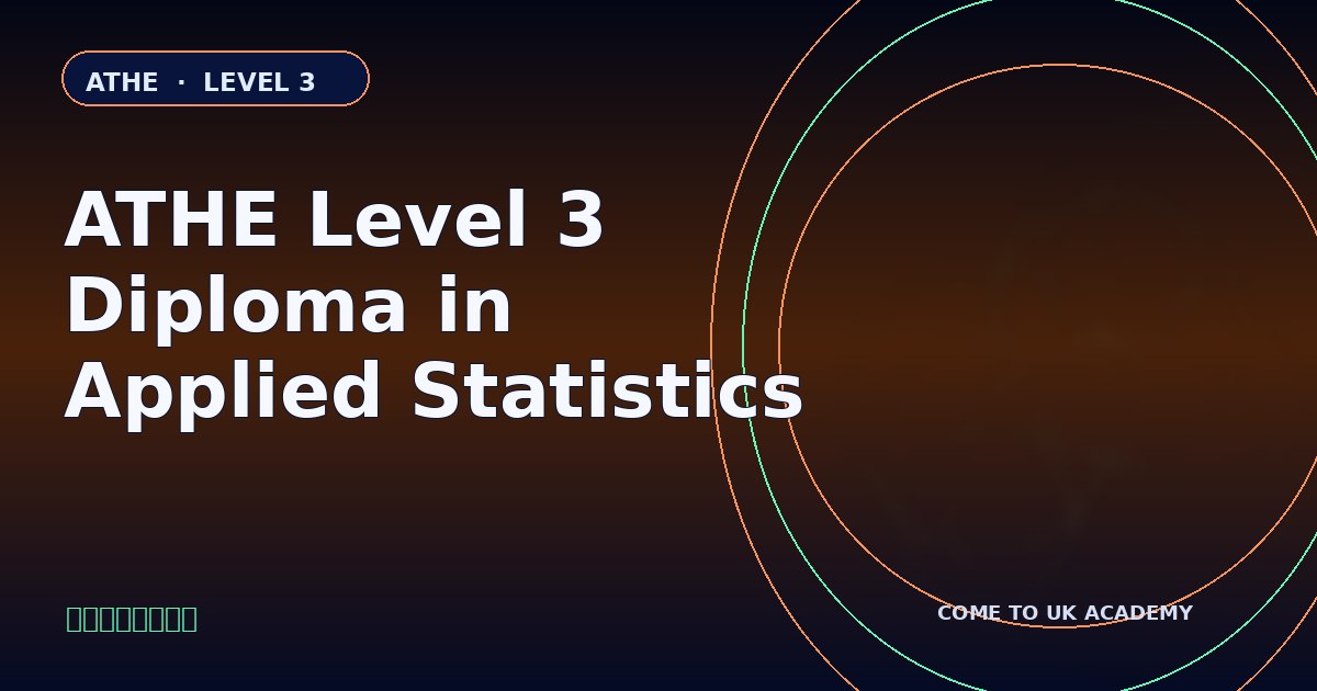 ATHE Level 3 Diploma in Applied Statistics course illustration