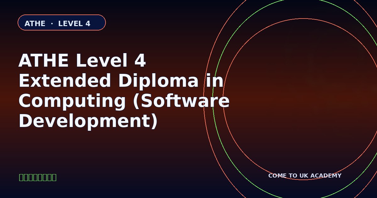 ATHE Level 4 Extended Diploma in Computing (Software Development) course illustration