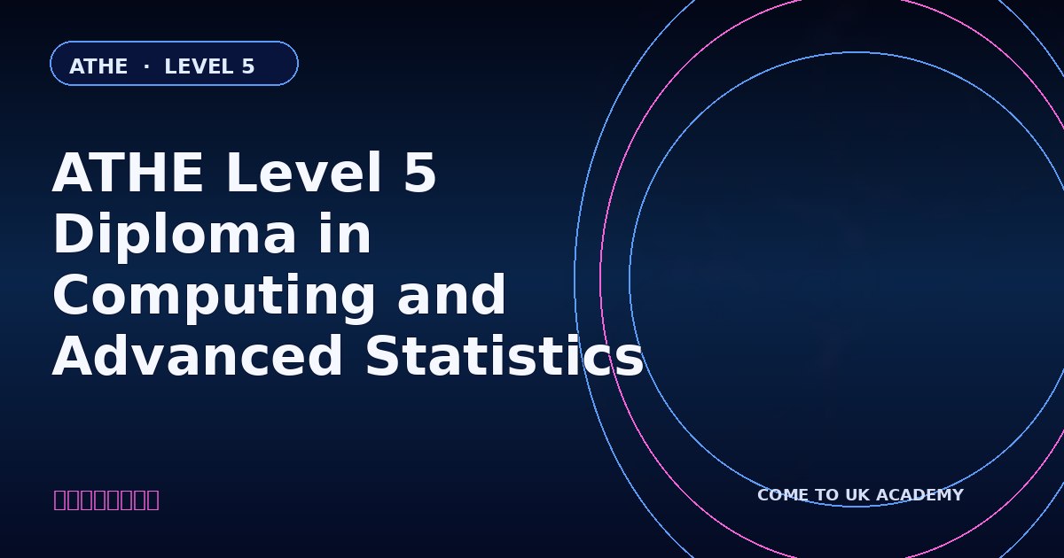 ATHE Level 5 Diploma in Computing and Advanced Statistics course illustration