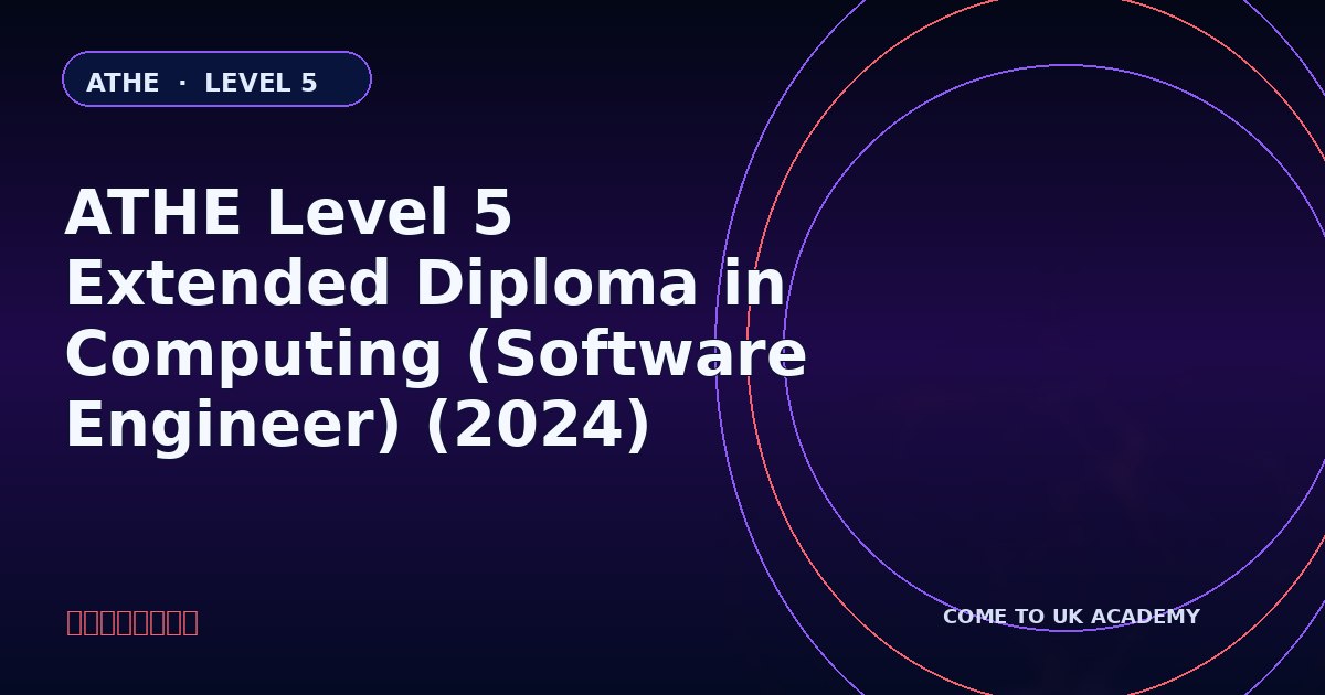 ATHE Level 5 Extended Diploma in Computing (Software Engineer) (2024) course illustration