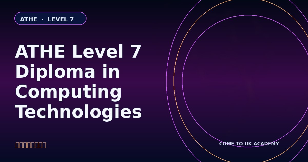 ATHE Level 7 Extended Diploma in Computing Technologies course illustration