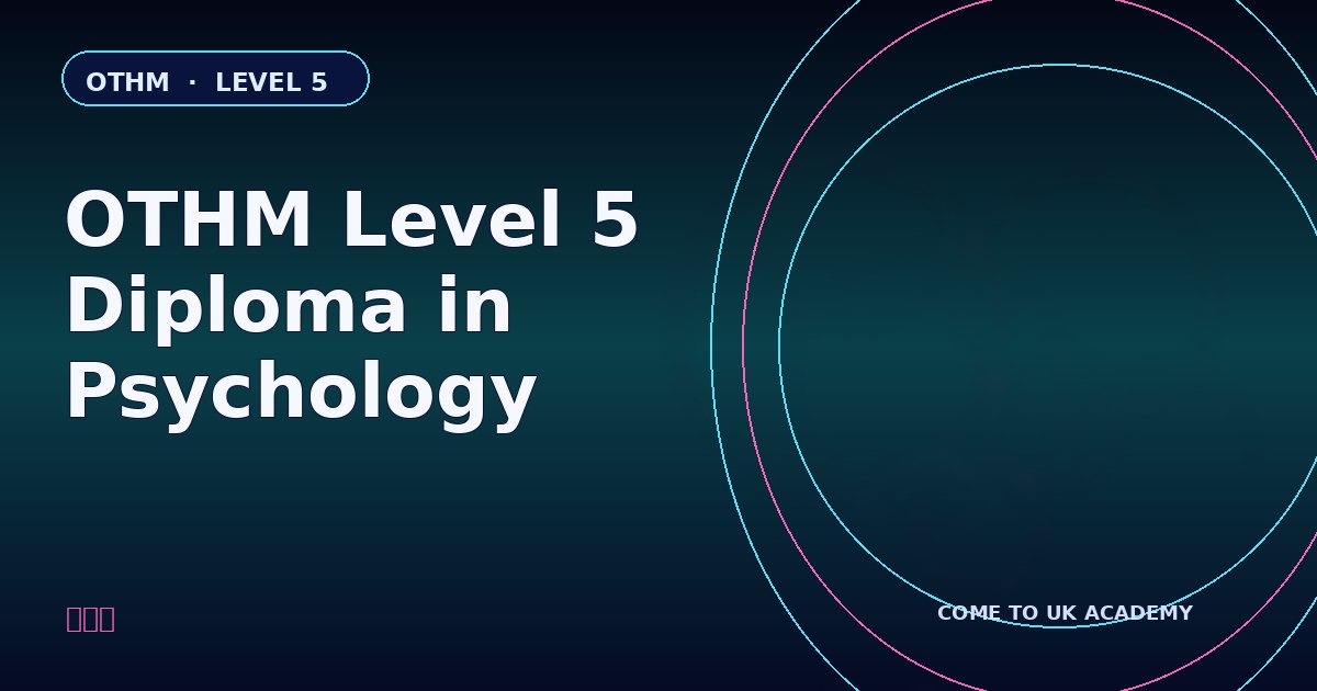 OTHM Level 5 Diploma in Psychology course illustration